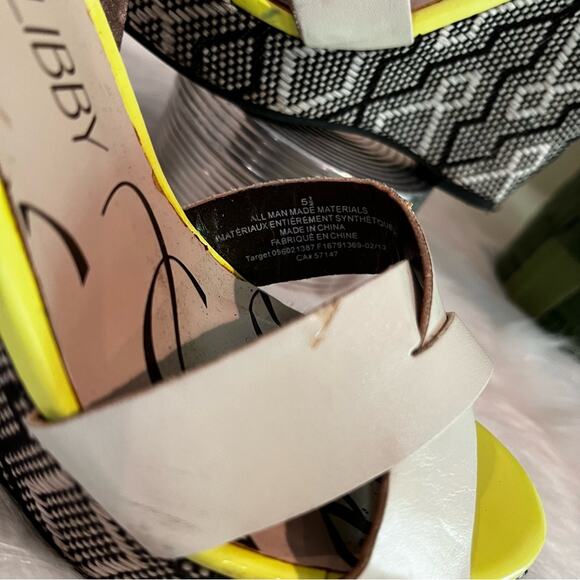 NEW Sam & Libby Boho Tribal Platform Wedge Ankle Wrap Sandals Sz 5.5 NWOT - Picture 11 of 15